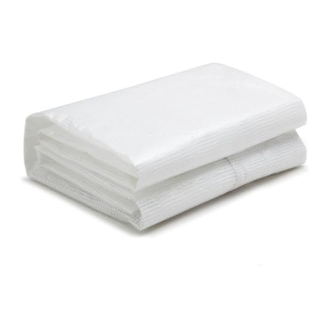 Vente-unique-Ersatzabdeckung für Foliengewächshaus mit Tür - 6 m² - 200 x 300 x 200 cm - Weiß - ALOCASIA