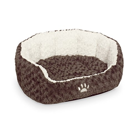 Nobby Komfort Bett oval "NEIKU" braun / weiß L x B x H: 55 x 50 x 21 cm