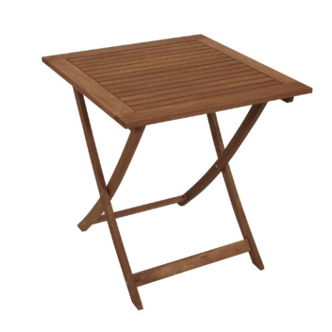 DEGAMO Klapptisch aus Eukalyptus Hartholz, Oberfläche geölt, 70x70cm, FSC®-Zertifiziert