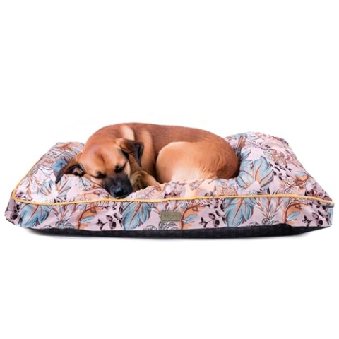 bo&flash Design Hundekissen Madison Erdem M – Formstabiles & Komfortables Hundebett – Hundematte mit waschbarem Bezug – Dog Bed rutschfest & stylisch – Hunde Kissen in Premium Qualität