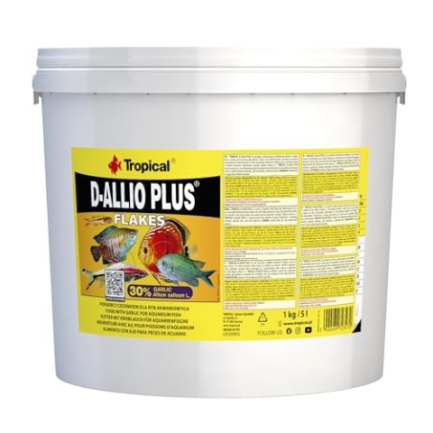 Tropical D-Allio Plus Flockenfutter mit Knoblauch, 1er Pack (1 x 5 l)