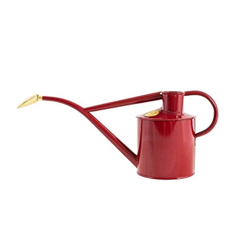 Haws Gießkanne für den Innenbereich, Metall, 1-Liter, mit Brause und Geschenk-Box