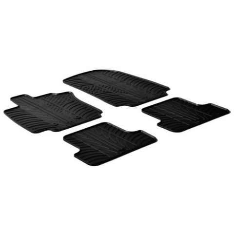 Satz Gummimatten kompatibel mit Renault Clio III 2005- (T Profil 4-teilig)