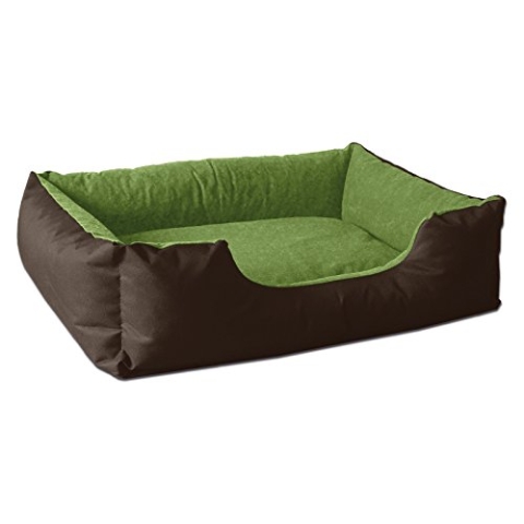 BedDog Hundebett L - Hundekissen - Hundekorb - Hundecouch - Hundesofa - Bezug abziehbar, Waschbar, für Mittel-Kleine Hunde