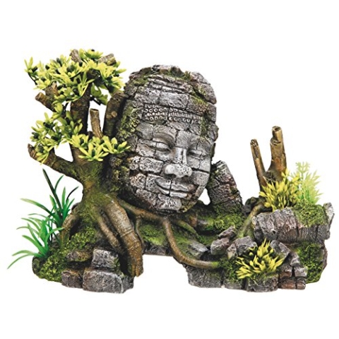 Nobby Aqua Ornaments ANGKOR WAT mit Pflanzen, 25 x 12,5 x 18 cm, 1 Stück