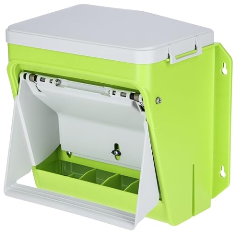 Kerbl Hobbyfarming SmartCoop Futterautomat mit Schutzklappe (mit Trittsystem, langlebigem Kunststoff) 70660