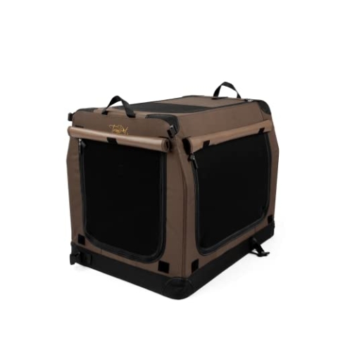 Hundebox TrendPet TPX75-Pro - Leichte, Faltbare Transportbox fürs Auto mit Aluminium Rahmen