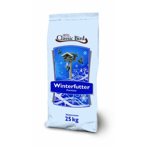 CLASSIC BIRD Vogelfutter Winterstreufutter 25 kg, Vogelfutter Wildvogel, Vogelfutter Sonnenblumenkerne, Vogelfutter Hirse, Winterstreu, ganzjahres Vogelfutter, Weizenflocken