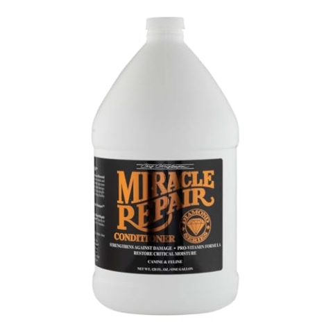Chris Christensen Diamond Series Miracle Repair Conditioner - Professioneller Hundepflege-Conditioner für repariertes und geschmeidiges Fell - Tiefenwirkung und langanhaltende Vorratsgröße, 3,8 l
