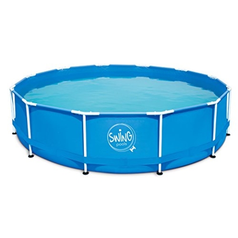 Ambientehome Frame Schwimmbecken, blau, 366 x 366 x 91 cm, 8308 L, 26033