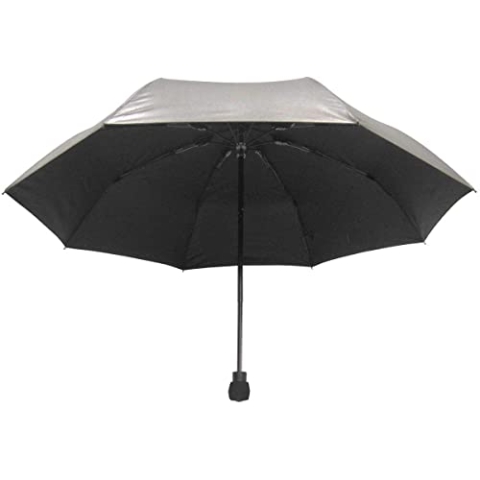 EuroSCHIRM Light Trek Regenschirm, Silber metallic