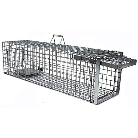 Holtaz Hardy. Super Starke Falle Marderfalle Katzenfalle Fuchsfalle Biberfalle Tierfalle Kastenfalle Drahtfalle Waschbärfalle 1 Tür, Größe: 130x34x34 cm Mit Extra Köder