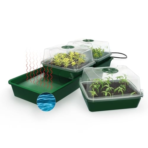 Bio Green Hollandia Anzuchtstation mit Kapillarmatte und Wassertank 1,4l , L : 54cm, B: 17cm, H: 21cm - 12,5 W