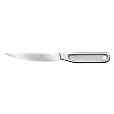 Fiskars All Steel Tomatenmesser, Gesamtlänge: 24 cm, Japanischer Aichi-Hartstahl, 1062888