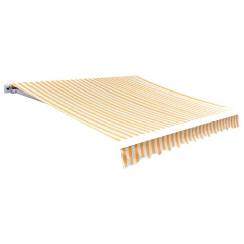 vidaXL Markisenstoff Sonnenschutz Markisentuch Orange-Weiß 450×300 cm Segeltuch