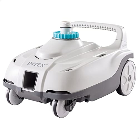 Intex 28006EX – ZX100 Automatischer Reinigungsroboter für oberirdische Pools, für Durchflussfilterpumpen 6056–13248 l/h, Kunststoff, Weiß