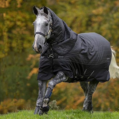 Horseware Amigo Bravo 12 Reflectech Plus Mittlerewahlbeteiligung Teppich 130cm Black/Reflective