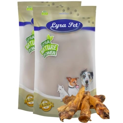 Lyra Pet® 100 STK. Rinderohren ca. 5 kg | Naturbelassener Kausnack | Ideal für die Zahnpflege | Leckerli für Hunde | Gut verdaulicher Kauartikel | Proteinhaltiges fettarmes Hundefutter