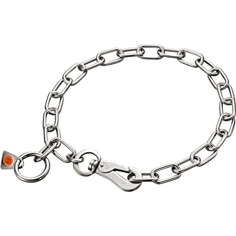 Sprenger Hundehalskette mit Sprenger Haken aus Edelstahl 3mm I Größe individuell einstellbar I Halskette, 65 cm