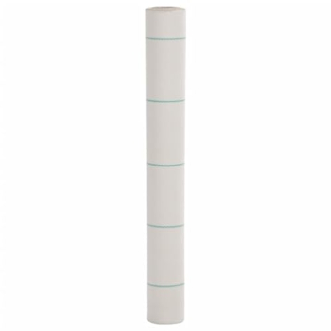 vidaXL Unkrautvlies, Gartenvlies gegen Unkraut, Unkrautfolie Wasserdurchlässig UV-stabilisiert, Unkrautflies Mulchfolie Bodengewebe, Weiß 1x200m PP