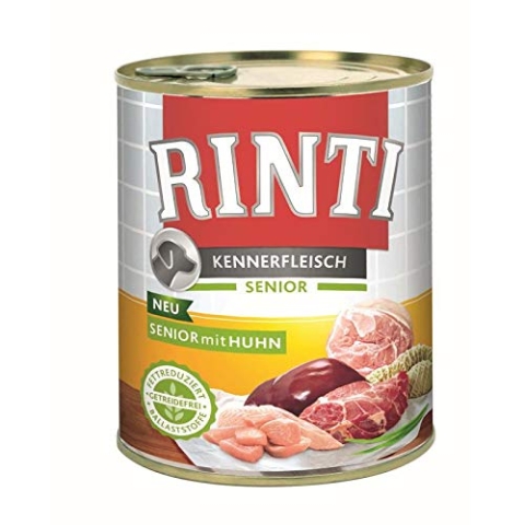 Rinti Kennerfleisch Senior Huhn 800g - Sie erhalten 12 Packung/en; Packungsinhalt 0,8 kg