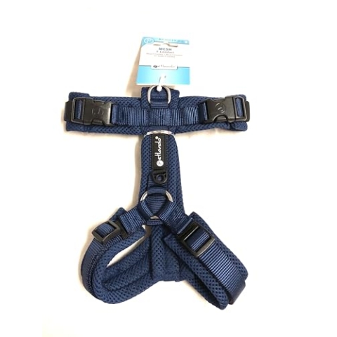 Petlando Hundebrustgeschirr Mesh Y-Comfort Navy S (Halsumfang 34-62 cm, Brustumfang 44-60 cm)