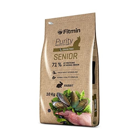 Fitmin Cat Purity Senior | Komplettnahrung mit Ergänzungsmitteln zur Unterst ützung der Gesundheit über 8 Jahre |10 kg