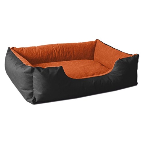 BedDog Hundebett L - Hundekissen - Hundekorb - Hundecouch - Hundesofa - Bezug abziehbar, Waschbar, für Mittel-Kleine Hunde