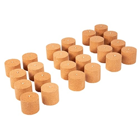 Novaliv 24x Holzspäne Brennelemente für Gartenfackel Wachsrollen für Gartenfackeln - Flackernder Feuer-Effekt - Outdoor Garten Gadget für Männer & Frauen - Feuerschale Feuersäule (7,5cm x 8cm Höhe)