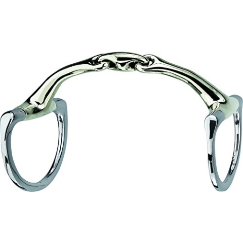 Sprenger Dynamic RS Olivenkopfgebiss mit D-förmigem Ring 16 mm doppelt gebrochen - Sensogan, 135 mm Weite