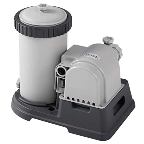 Intex Filterpumpe, Grau/Schwarz, 1750M3/HR