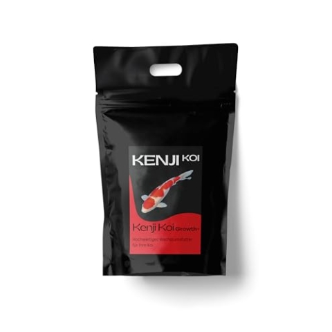 KENJI KOI Growth+ Koifutter 5kg 3mm Wachstumsfutter für den Koi | Schwimmendes Koifutter mit Proteinen | Optimal für jeden Tag: Fördert das Wachstum der Koi