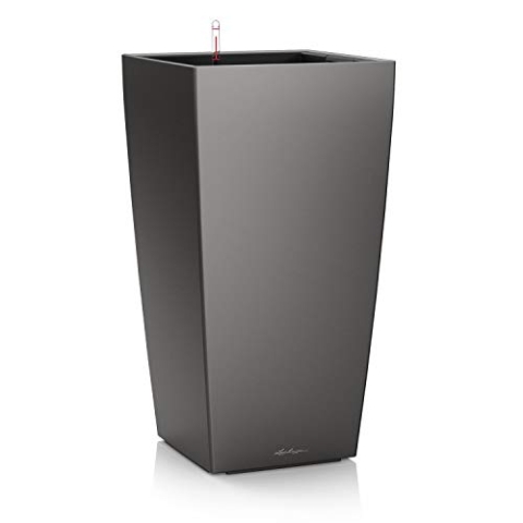 LECHUZA CUBICO Premium 50 anthrazit metallic 18164