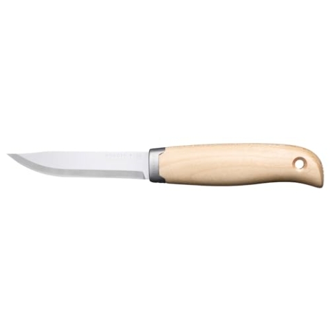 Fiskars Norden Outdoor-Messer, Inkl. Futteral, Klingenlänge: 98 mm, Gesamtlänge: 21,5 cm, Rostfreier Stahl/FSC-zertifiziertes Birkenholz, 1072090