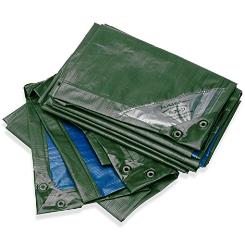 Abdeckplane RAINEXO Premium - Grün/Blau - 3x4 m - 250g/m²