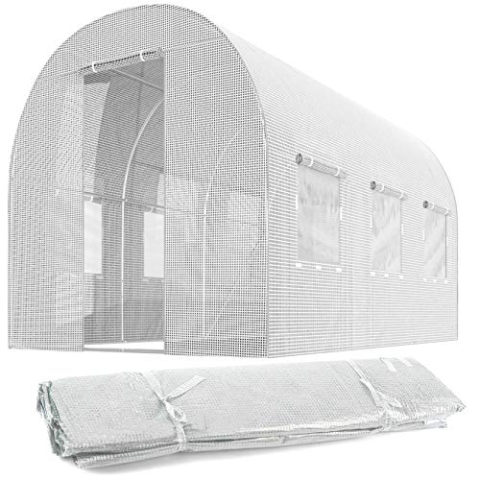 Ersatzfolie für Folientunnel Gartentunnel Gewächshaus Verschiedene Größen PLONOS (2 x 3 m)