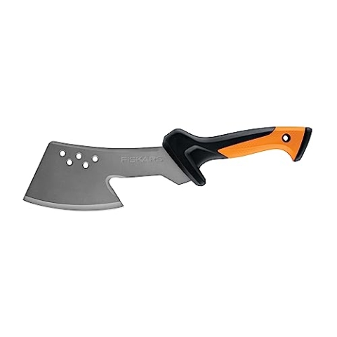 Fiskars Handbeil, Inkl. Holster aus Nylon, Klingenlänge: 23 cm, Gehärteter Stahl/Kunststoff, Schwarz/Orange, 1051234
