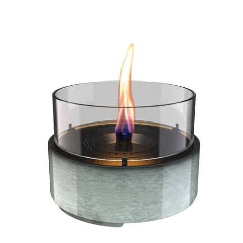 Tenderflame Café 18 Reactive Glaze Tischkamin aus Porzellan, Grün, 18,2 x 13,5 cm, Grün