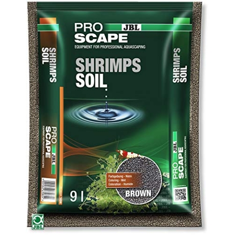 JBL ProScape ShrimpSoil 67085 Bodengrund Braun für Garnelen Aquarien, 9 l, Brown, 1 Stück (1er Pack)