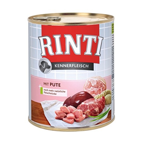 Rinti Pur Kennerfleisch Rind für Hunde, 24er Pack (24 x 400 g)