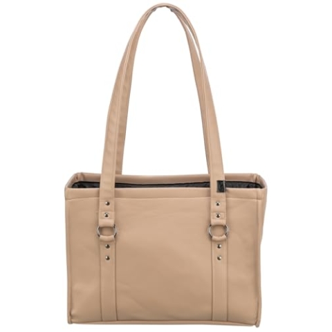 TRIXIE Transporttasche CityStyle für Hunde in braun – praktische Tragetasche zum Transportieren deines Vierbeiners – schickes & Zeitloses Design – 28876