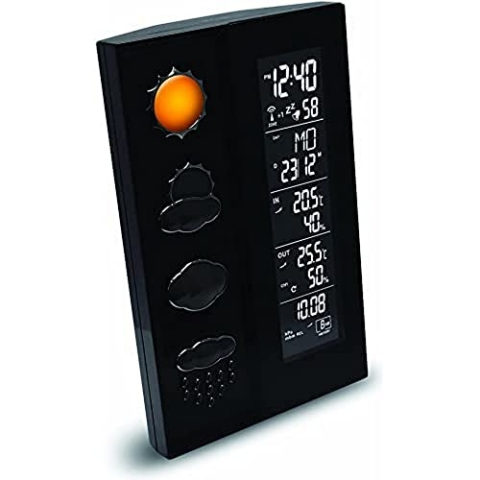 Wetterstation WS 6650 mit Vorhersage von Wettersituationen und Luftdruckanzeige