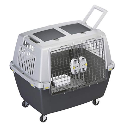 Kerbl 81340 Gulliver Touring IATA Transportbox, 80 x 58 x 62 cm, grau