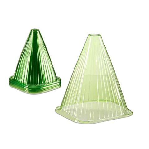 Relaxdays 240 x Pflanzenschutz, Pflanzenschutz, Schutz vor EIS, Schnecken und Vögeln, PVC, Grün