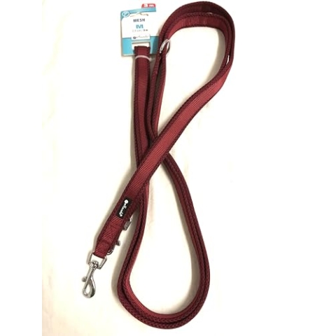 Petlando Mesh- Führleine Bordeaux M 3 m/2,5 cm