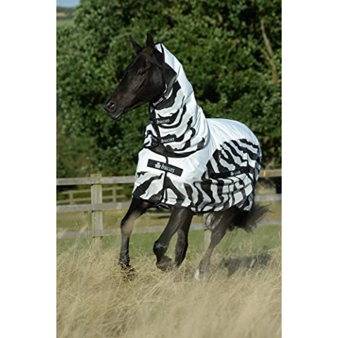 Bucas Buzz-Off Rain Zebra & Neck