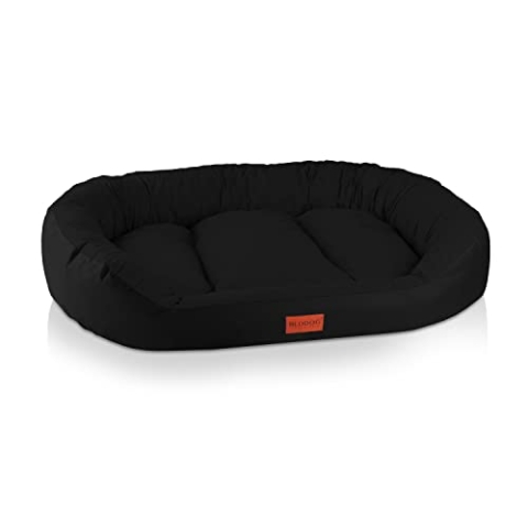 BedDog Hundebett Mittelgroße Hunde - Hundekissen XXL - Hundekorb - Hundekörbchen - Hundesofa - Hundebetten für Mittelgroße Hunde - Dog Bed - Hunde Bett - Körbchen Hund Alicante-Gewebe