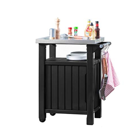 Keter Grill Beistelltisch, 1-türig, graphit, 54x70x90 cm, 6130