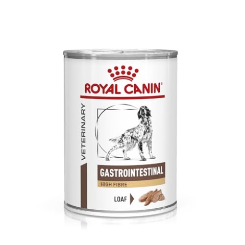 ROYAL CANIN Veterinary Gastrointestinal High Fibre Mousse | 12 x 410 g | Diät-Alleinfuttermittel für Adulte Hunde | Zur Unterstützung Einer gesunden Verdauung | Mit Nahrungsfasern