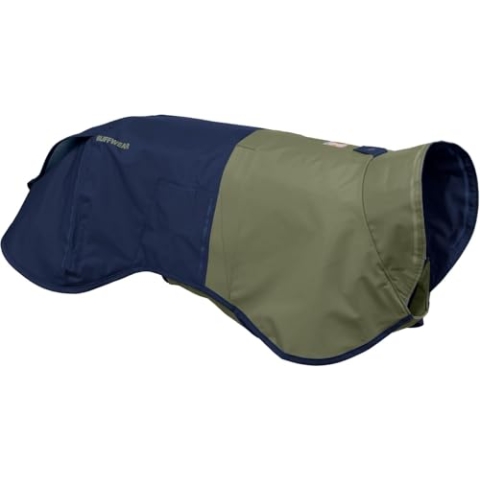 Ruffwear Sun Shower X-Small Hunde-Regenjacke, Allwetter-Hundemantel, wasserdichte Hundejacke, leichte wetterfeste Hundeweste und Hunde-Regenmantel, Größe XS, Mitternachtsblau